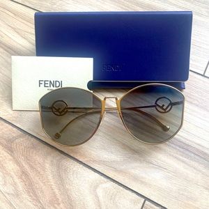 Fendi Gold Sunglasses
